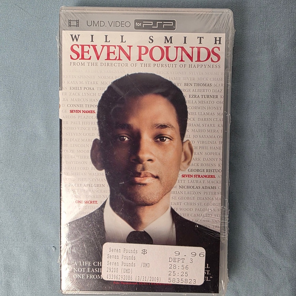 Sony Seven Pounds UMD Video for PSP Will Smith Drama Movie Widescreen NWT